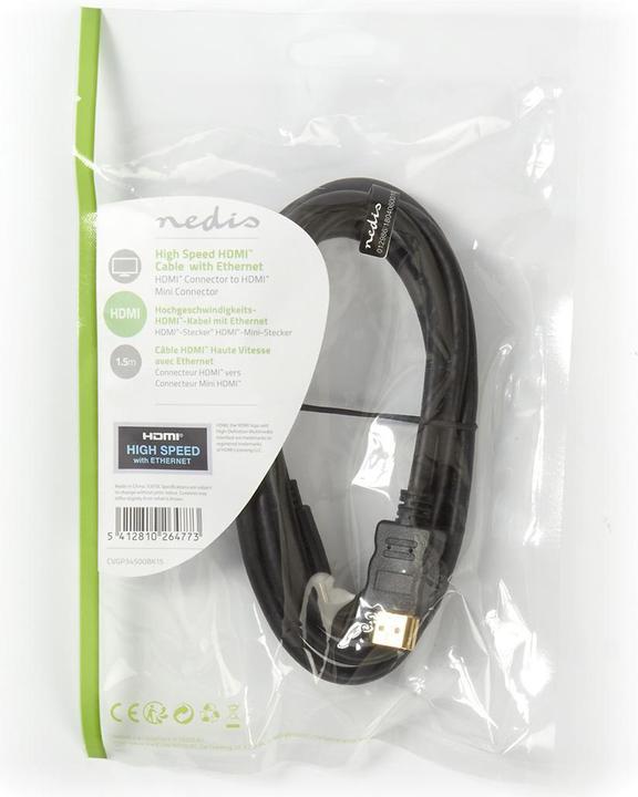 Produktbild Nedis HDMI mit Ethernetkabel (1.50 m, HDMI)