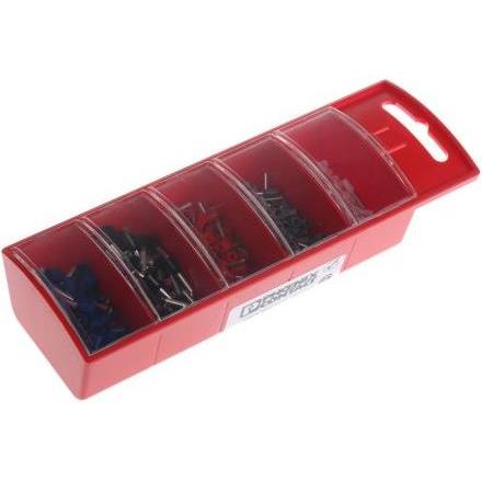 Thumbnail - Phoenix Contact Ferrule AI SORTI BOX RD, 400 pieces, Elektronikkabel + Stecker, Mehrfarbig