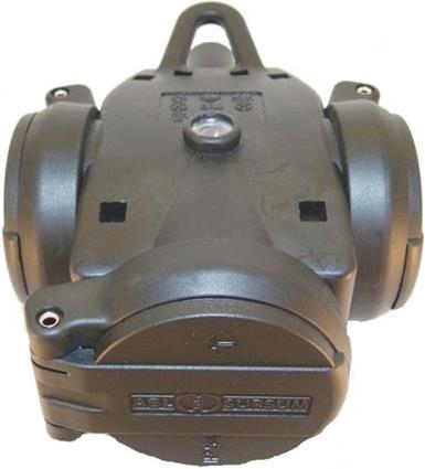 Produktbild ABL SCHUKOultra 3way rubber socket IP54 neon (CEE 7/4)