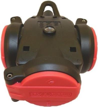 Produktbild ABL SCHUKOultra 3way rubber socket IP54 neon (CEE 7/4)