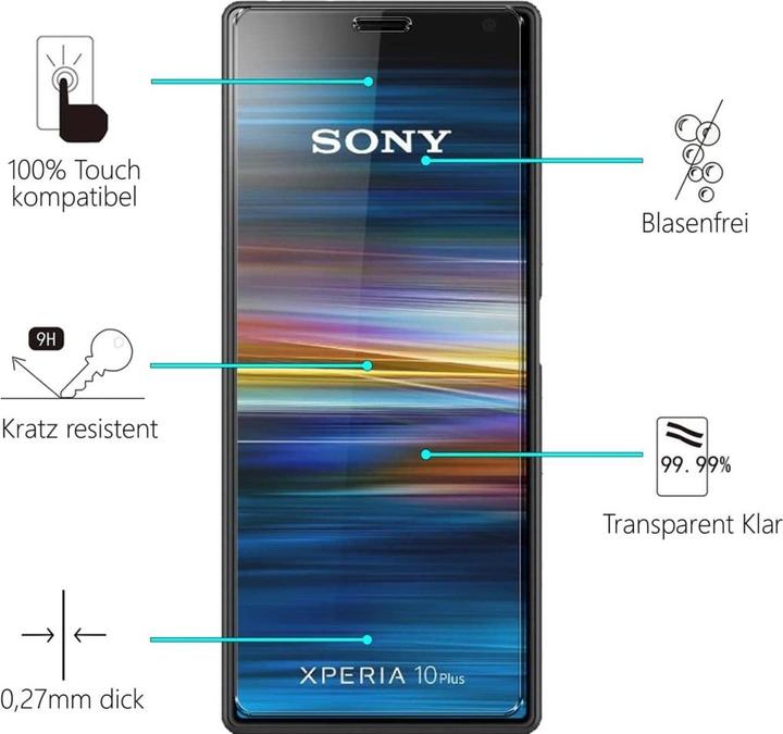 Produktbild Screenguard Sony Xperia 10 Panzerglas Schutzfolie Case Friendly Design (1 Stk., Sony Xperia 10)