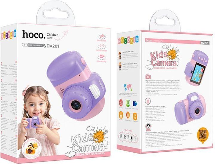 Produktbild Hoco Headphone with microphone digital kids camera DV201 pink