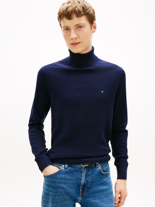 Actual product image Tommy Hilfiger Pima CTN Cashmere Pullover Roll Neck Desert S (M)