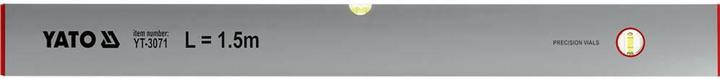 Actual product image Yato FLOATING RULE 2.0M 2VIALS (200 cm)