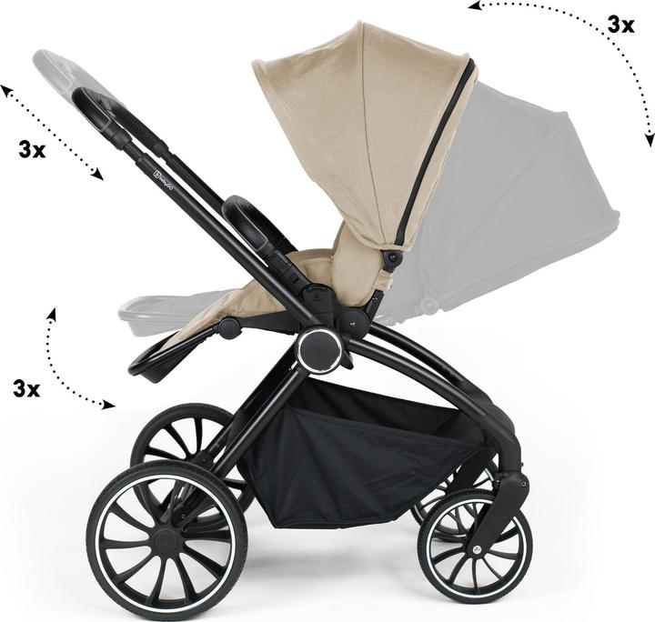 Produktbild BabyGo Harmony 3in1 Kombikinderwagen inkl. Babyschale