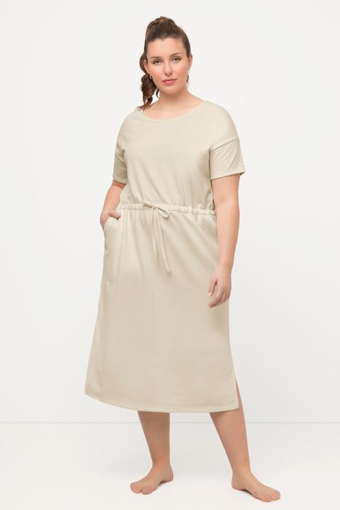Immagine prodotto Ulla Popken Abito loungewear in felpa dal taglio oversize con scollo a girocollo e mezze maniche (46, 48)