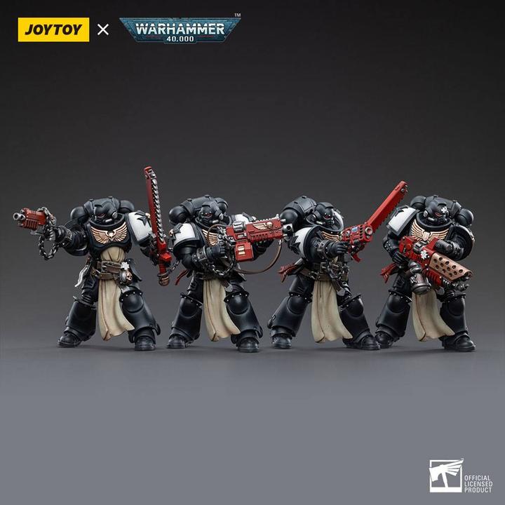 Produktbild Joy Toy Warhammer 40k 4er-Pack 1Black Templars Army Primaris Crusader Squad