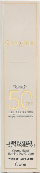 Actual product image Lancaster Sun Perfect Illuminating Cream (Suntan cream, SPF 50, 50 ml, 102 g)
