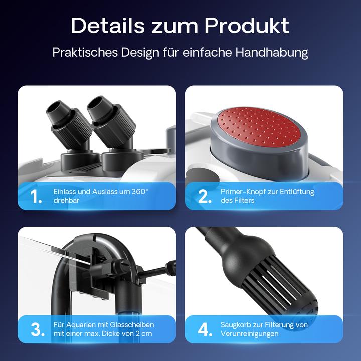 Produktbild SunSun Aussenfilter (400 l, Aussenfilter, Salzwasser, Süsswasser)