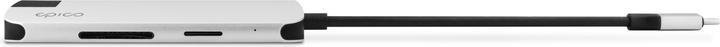 Immagine prodotto Epico 9915112100020 dock per laptop/replicatore di porte USB 3.2 Gen 1 (3.1 Gen 1) Type-C Nero, Argento (USB-C, 7 Porti)