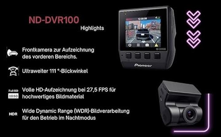 Produktbild Pioneer ND-DVR100 (Akku, GPS-Empfänger, Beschleunigungssensor, Full HD)