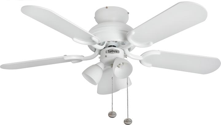 Deckenventilator Amalfi Weiss inklusive Leuchte 91cm