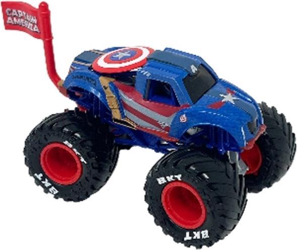 Produktbild Monster Jam 1:64 Marvel Single-Captain America (6071333)