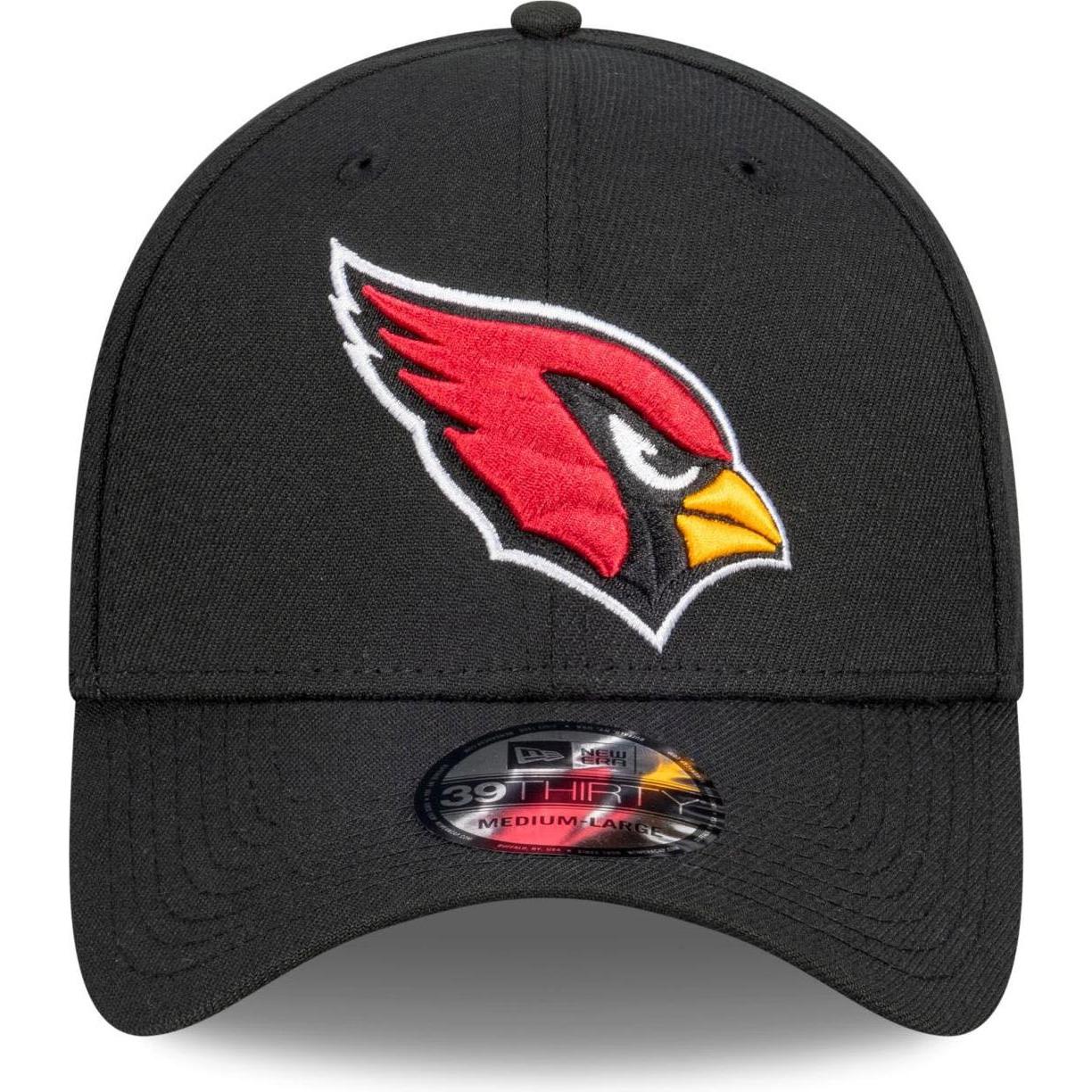 Thumbnail - New Era, Herren, Cap, 39Thirty Stretch Cap - NFL Arizona Cardinals - M/L, Schwarz, (M)