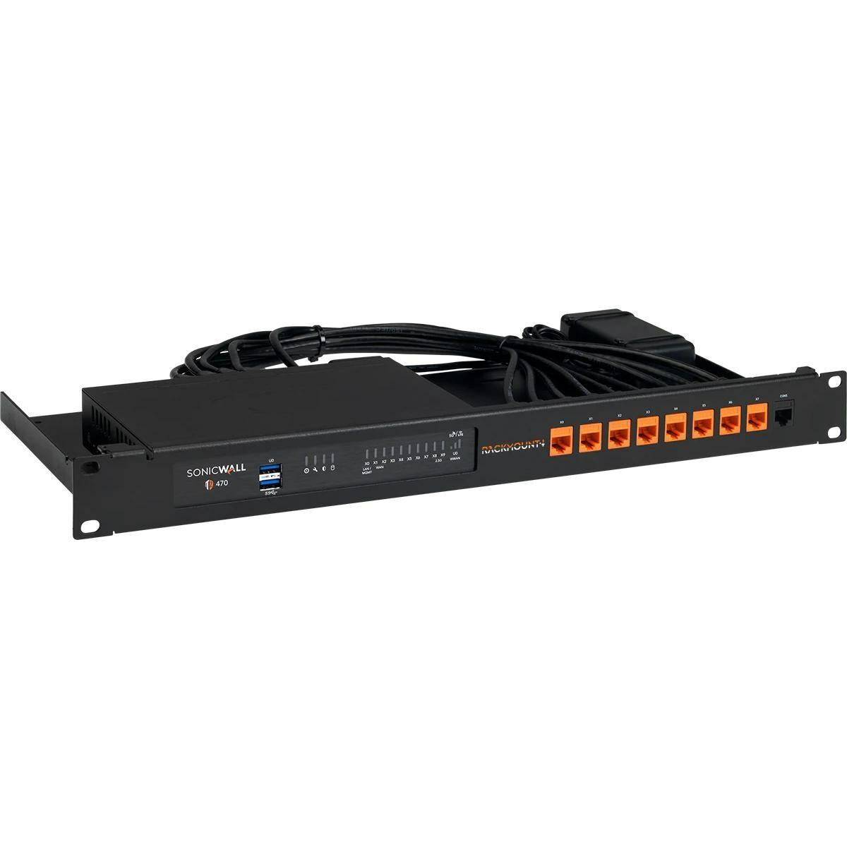 Rackmount.IT Rackmount SonicWall TZ270W TZ370W TZ470W, Serverschrank Zubehör, Schwarz