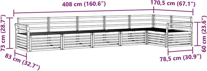 Produktbild vidaXL Outdoor-Sofa