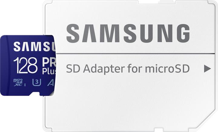 Productafbeelding Samsung SD MicroSD Kaart SDXC PRO Plus Lezer (128 GB, microSDXC, U3, UHS-I)