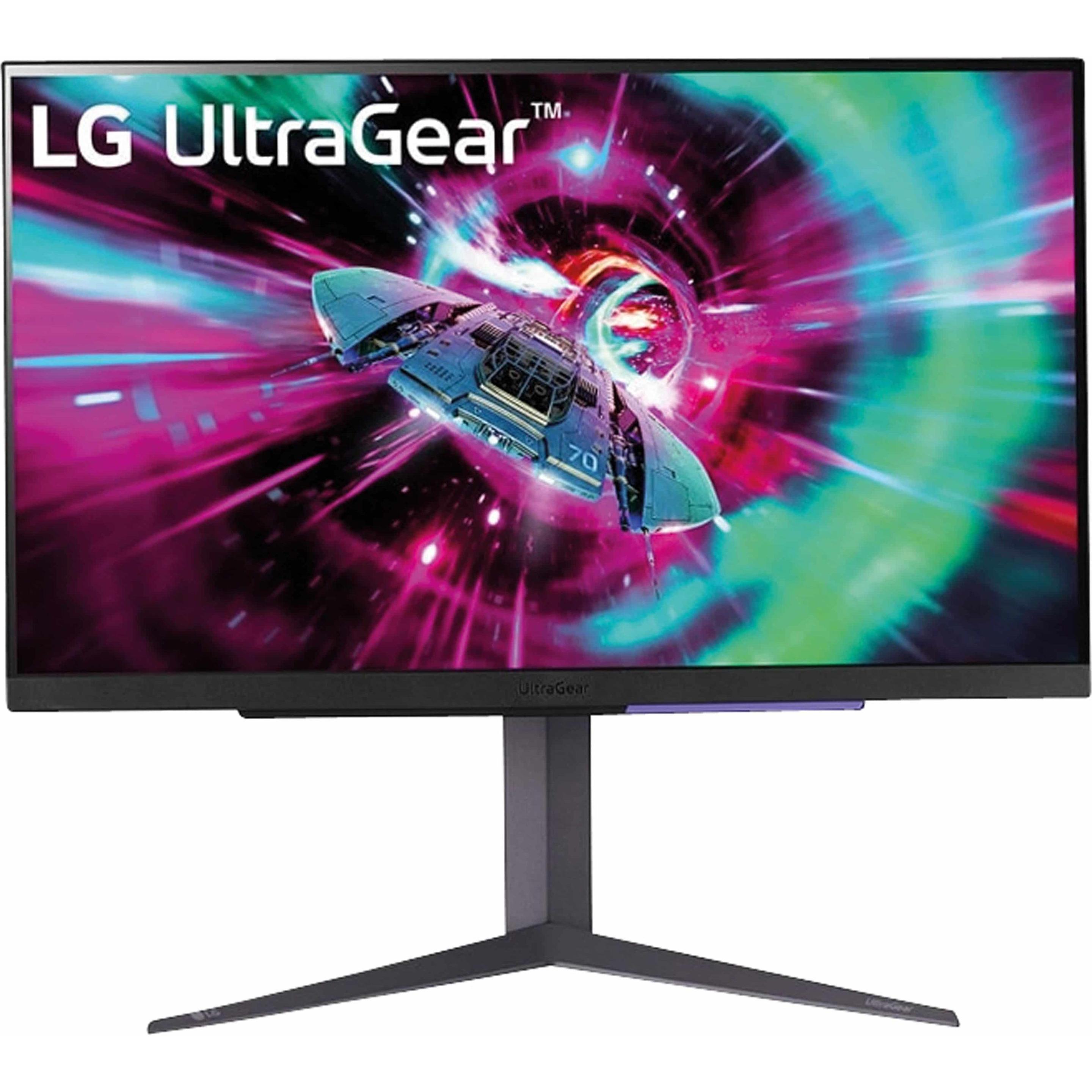 LG UltraGear 27GR93U-B (3840 x 2160 Pixel, 27"), Monitor, Schwarz