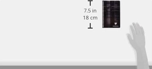 Immagine prodotto Clairefontaine Taccuino a spirale (11 x 17 cm, Quadretti, Copertina rigida)