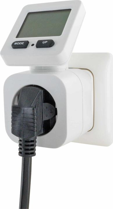 Actual product image Schwaiger Energy cost meter with flex. Display, white