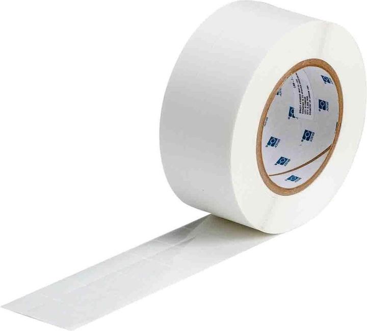 Actual product image Brady LAM-7-103, Die-cut labels for laminate overlay, Polyester, Transparent, 25.4 x 50.8mm, pe