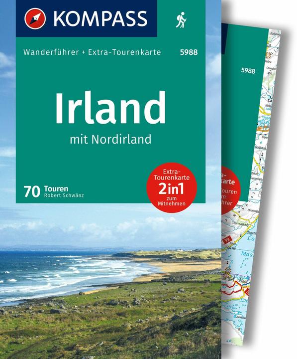 Image du produit Guide de randonnée Irlande et Irlande du Nord, 70 itinéraires avec carte supplémentaire