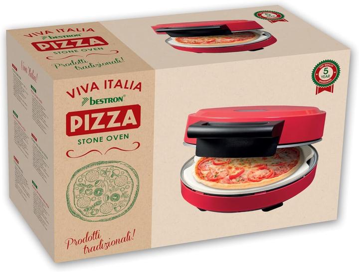 Actual product image Bestron Pizza maker, red