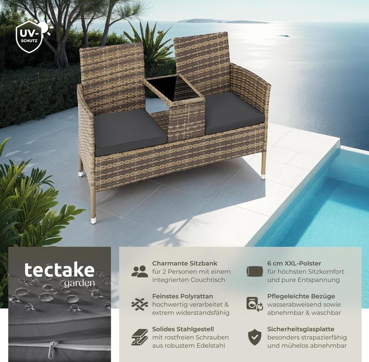 Image du produit tectake Banc de jardin