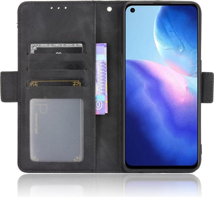 Produktbild Cover-Discount OPPO Find X3 Lite - Etui mit vielen Kartenfächer schwarz (Oppo Find X3 Lite)