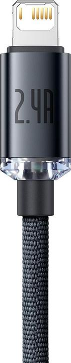 Produktbild Baseus Crystal Shine Series Fast Charging Data Cable USB to iP 2.4A 2m Black (2 m, USB 2.0)
