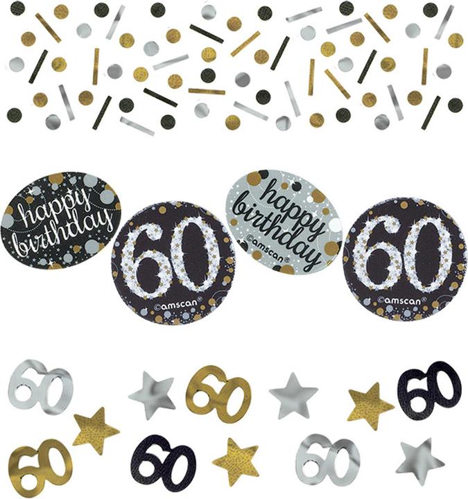 Produktbild Amscan Konfetti 60 Jahre "Froher Geburtstag" (1 Stück)
