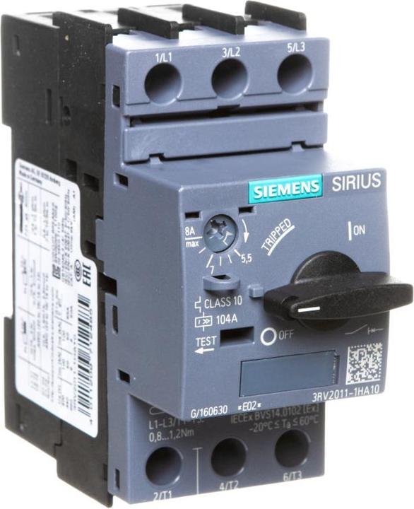 Produktbild Siemens Leistungsschalter für Motorschutz 8A