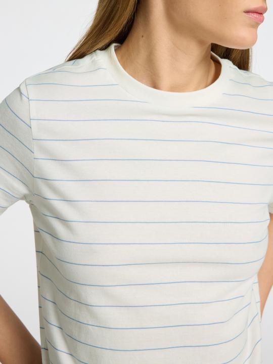 Image du produit Selected Femme T-shirt en coton rayé (XL)