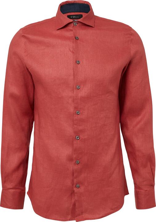 Actual product image S.Oliver Hemd Tailored Fit: Langarmhemd aus Leinen mit elegantem Glanz (42)