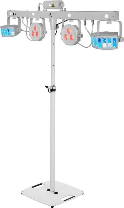 Eurolite Set LED KLS Laser Bar FX-Lichtset weiss + BPS-2 Boxenhochständer weiss (LED)