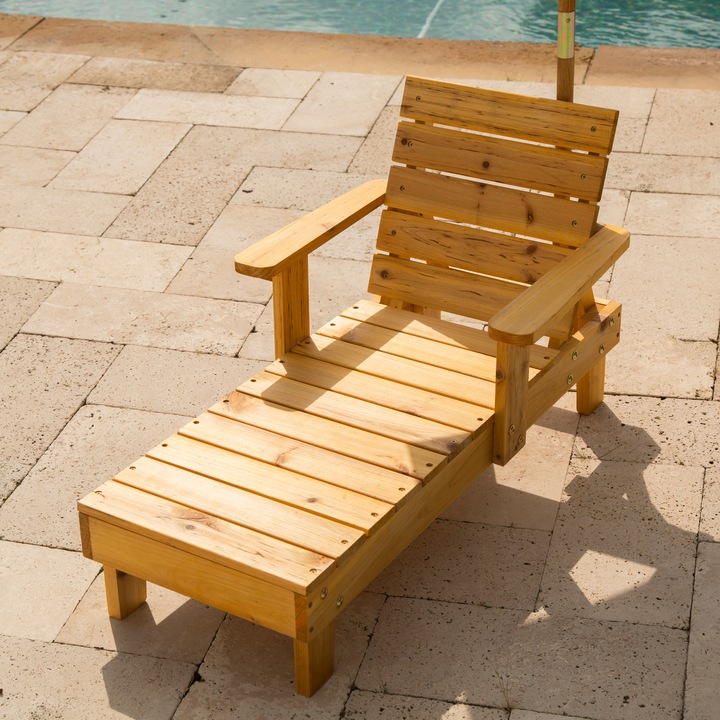 Produktbild KidKraft Liegestuhl mit Sonnenschirm