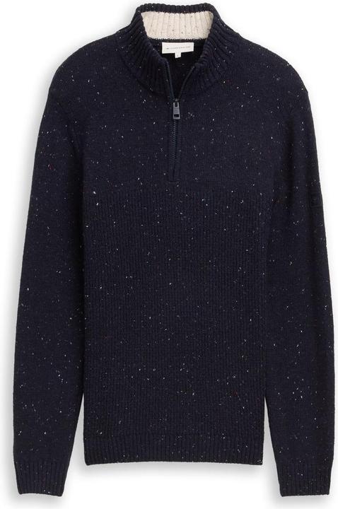 Navy Melange Multi Neps