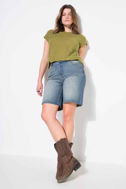 Actual product image Studio Untold Cut Hem Bermuda Shorts (42)