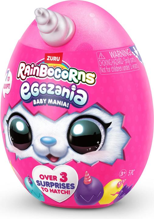 Produktbild Zuru RAINBOCORNS-EGGZANIA-PLUSH SOFT MINI,S1,SHRINK WRAP,TQ,12PC