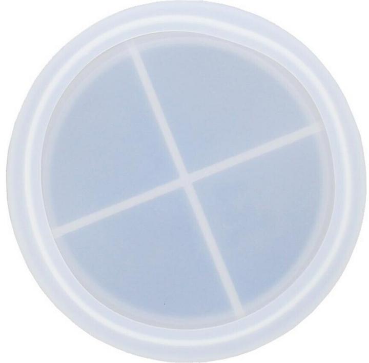 Actual product image Jesmonite Mould coaster round, Ø 10 cm x 1.5 cm (10 x 10 x 1.50 cm)