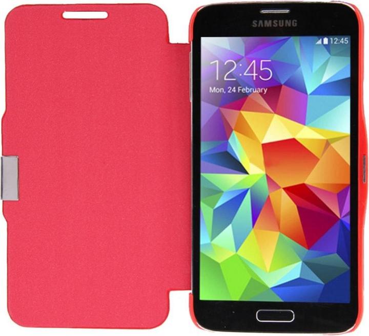 Actual product image König Design Mobile Phone Case Cover for Samsung Galaxy S5 mini G800 Red Brushed (Samsung Galaxy S5 Mini)