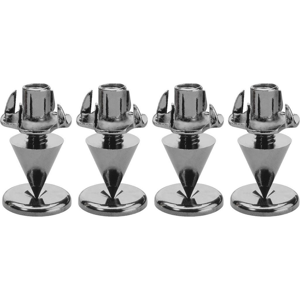 Monacor LS-Spike-Set (4er), Lautsprecher Bauteile, Schwarz