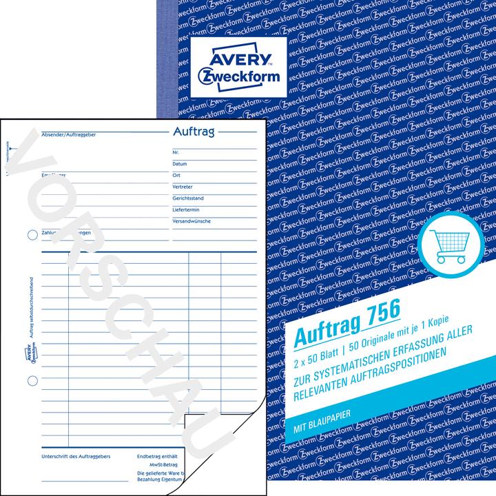 Produktbild Avery Auftrag (50x)