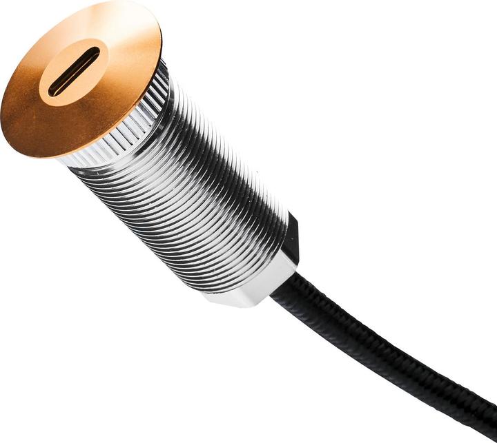 Actual product image Ochno Socket - USB-C outlet w. locking screw 1m cable in Copper (1 m, USB 3.2 Gen 2)