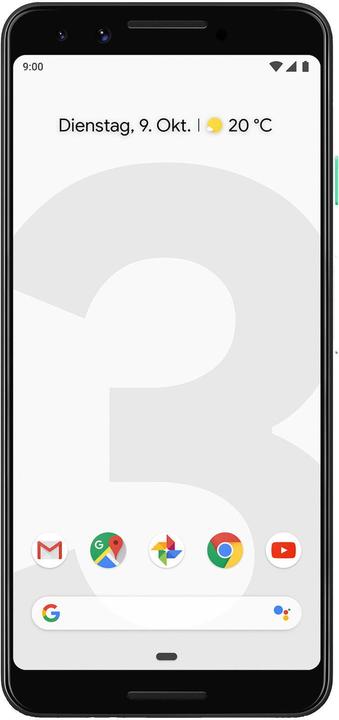 Actual product image Google Pixel 3 (64 GB, Clearly White, 5.50", Single SIM, 4G)