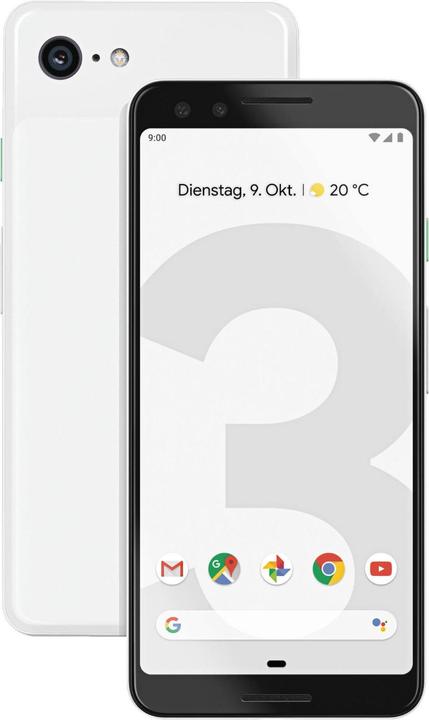 Actual product image Google Pixel 3 (64 GB, Clearly White, 5.50", Single SIM, 4G)