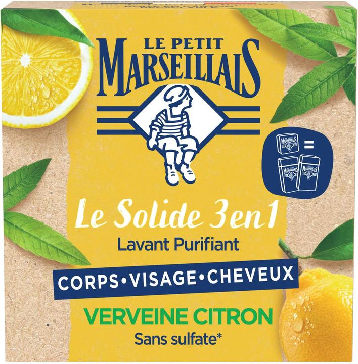 Produktbild Le Petit Marseillais Duschwürfel 3in1 Eisenkraut und Zitrone 80 g (80 ml)