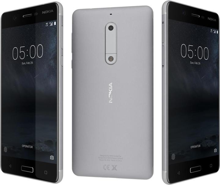 Nokia 5 (16 GB, Silver, 5.20", Single SIM, 4G)