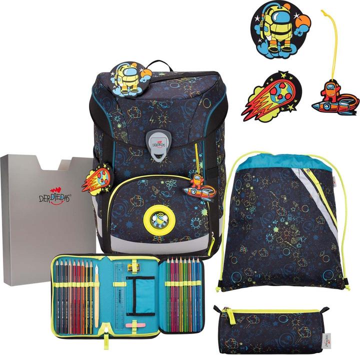 Produktbild Derdiedas ErgoFlex Easy Exklusiv LED Schulranzenset 5-teilig (22.50 l)