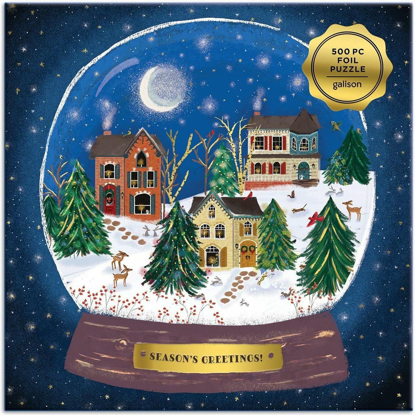 Thumbnail - Abrams & Chronicle Winter Snow Globe 500 Piece Puzzle (500 Teile)